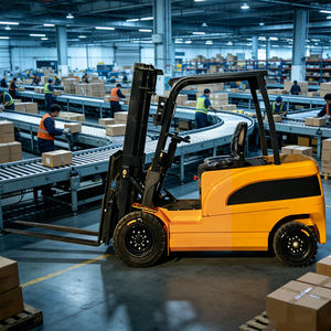 Chariot élévateur électrique robuste à trois points d'ancrage, 4 <span class=keywords><strong>roues</strong></span>, avec commande par joystick - Product Image 5