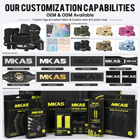 Sangles de cheville personnalisées MKAS avec logo pour machines à câbles, manchettes de cheville rembourrées en néoprène haute résistance, accessoire de fitness pour exercices de fessiers (Glute Kickback)
