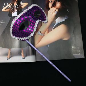 Masques de mascarade pour hommes <span class=keywords><strong>Masque</strong></span> vénitien vintage pour Halloween et Noël sur bâton MJA218 - Product Image 2