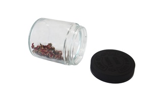 28g 18oz verpakkingen, gespoten bedrukt, geurdicht glazen potten met kinderveilige deksel voor het bewaren van gedroogde bloemen - Product Image 2