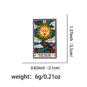 Épingles de tarot et épingles en émail de tarot en vrac, épingles en émail métallique à thème mystique pour veste, sac et collection de cadeaux - Product Image 6