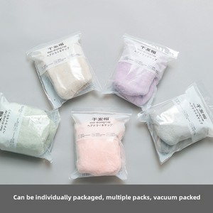 Turbante Asciugacapelli a Doppio Strato in Microfibra per Donna, Asciugamano in Velluto di Corallo per Asciugatura Rapida, Uso Domestico, Tecnica Tessuta, Vendita all'Ingrosso - Product Image 6