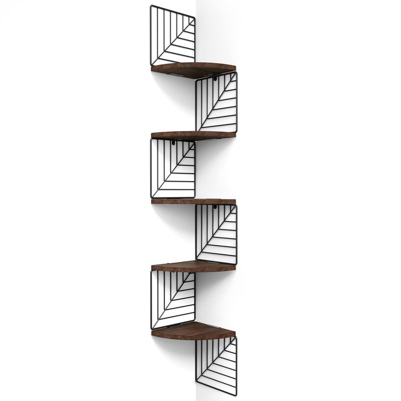 5 Tier Wooden Storage Rack Bathroom