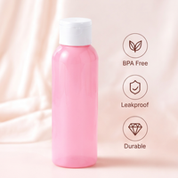 Bouteille en plastique PET Boston vide en gros, 60/100/120/200/250 ml, avec bouchon à clapet, taille personnalisée disponible, service OEM/ODM, cosmétique