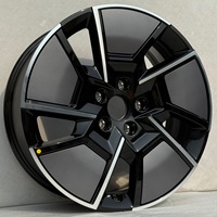 Jante en alliage d'aluminium Leopard 19 pouces, 3 roues, finition noire, neuve et authentique