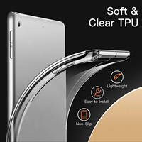 Coque transparente pour iPad 10e génération housse de protection TPU étui souple pour tablette de Protection pour iPad Pro