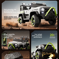 Quad électrique pour enfants de 1 à 9 ans, 12 volts, 4x4, 4 roues, avec télécommande parentale, batterie rechargeable, jouet en plastique