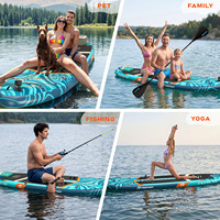 FBSPORT Dropshipping Planche de paddle gonflable de pêche SUP Gonfiabile sup Board Pembe mor Stand up Paddle Board Racetyp Rack