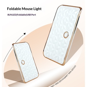 <span class=keywords><strong>Lampe</strong></span> à ongles <span class=keywords><strong>UV</strong></span> LED en forme de mini souris, pliable, portable, 8 perles LED, minuterie à deux niveaux, interrupteur à une touche <span class=keywords><strong>pour</strong></span> les ongles - Product Image 3