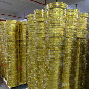 Đế Bánh Lượn Sóng Màu Trắng Bạc Vàng Kim Trống Bánh Giáng Sinh Tròn Dày 6Mm 12Mm Có Logo Tùy Chỉnh - Product Image 3