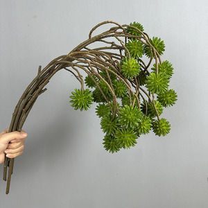 Fruits de Camptotheca, fausses baies, ornement de jardin, baies de châtaignier, matière plastique, plante artificielle pour mariage et fête - Product Image 1