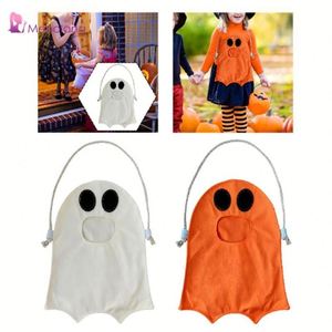 Personalized Ghost Canvas Trick-Or-<b>Treat</b> Adorable Candy Ghostly <b>Treat</b> <b>Bag</b> for Kids Halloween Gift - Product Image 1