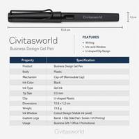 Stylo Gel Publicitaire Personnalisé en Gros avec Clip en U et Logo Personnalisé pour Cadeau d'Affaires