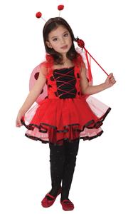 Ragazze Polka Dots coccinella Dress Up Costume compleanno Halloween Christmas Fancy Party Outfit taglia 3-10 - Product Image 5