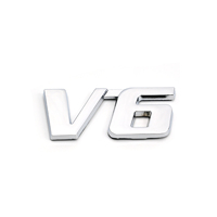 En gros Personnalisé ABS En Plastique Blanc Chrome 3d Lettres De Voiture Emblème Logo Autocollants Pour X5 V6 4x4 Lettres