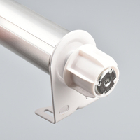Volet roulant en aluminium 600/38Mm, pare-soleil de fenêtre moyenne, plaque métallique, moteur tubulaire à Double moteur, support aveugle à Double rouleau