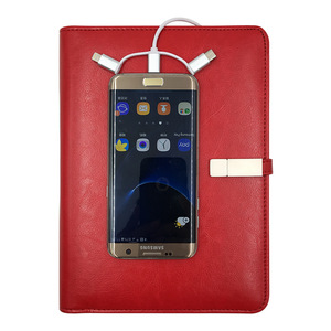Imperméable À L'eau personnalisé <span class=keywords><strong>Cahier</strong></span> <span class=keywords><strong>Cahier</strong></span> <span class=keywords><strong>de</strong></span> Couverture <span class=keywords><strong>Lecteur</strong></span> Flash Usb Et Banque D'alimentation Portable - Product Image 3