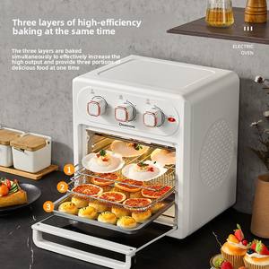 Four <span class=keywords><strong>électrique</strong></span> domestique carré moderne commercial de grande capacité de 22L-<span class=keywords><strong>Friteuse</strong></span> à air spéciale deux en un intégrée pour - Product Image 4