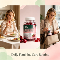 Gummies Probiotiques à la Canneberge pour Femmes – Soutien de la Flore Intime – Formule Personnalisée ODM pour la Santé Urinaire et Digestive Féminine