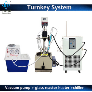 Reator Químico de Vidro com Condensador de Destilação para Laboratório, Caldeira de Reação com Aquecimento por Pirólise - Product Image 3