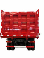 Truk HOWO 371 Merah Euro 2 Diesel 6x4 Baru dengan Mesin Weichai Setir Kiri