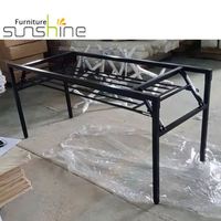 Pieds de table pliants modernes en métal pour mini-table de conférence Sunshine JM2603 Guangdong