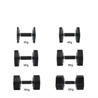 Haltères en acier octogonaux réglables en gros, 32 kg/70,5 lb, poids d'entraînement facile à ajuster, plusieurs tailles, 20 kg, 30 kg, ergonomiques