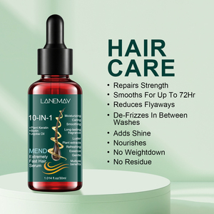 Sérum capillaire démêlant personnalisable en gros pour cheveux longs, facilite le peignage, restaure l'hydratation, renforce et prévient les pointes fourchues, lisse les frisottis - Product Image 3
