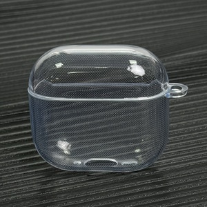 CALIENTE para Airpods4 Case Cover, Clear Soft TPU Funda protectora para <span class=keywords><strong>Apple</strong></span> <span class=keywords><strong>AirPods</strong></span> 4 <span class=keywords><strong>Estuche</strong></span> <span class=keywords><strong>de</strong></span> <span class=keywords><strong>carga</strong></span> <span class=keywords><strong>inalámbrica</strong></span> con llavero - Product Image 1
