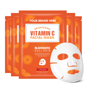 Корейская листовая маска, Органический Уход за кожей, витамин С, отбеливающая маска для лица, Отбеливающая увлажняющая маска для лица - Product Image 1