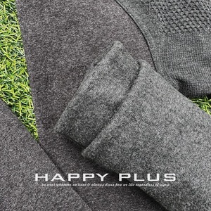 Leggings Runqi para Mujer, Talla Grande, Color Negro Jaspeado, Algodón, Grosor Medio, Color Sólido, Alta Elasticidad, Sin Restricciones - Product Image 5