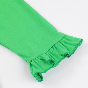 Mardi Gras Toddler Cô Gái Quần Áo Rắn Cotton Màu Xanh Lá Cây Smocking Thêu Ăn Mặc Cho Cô Gái - Product Image 3