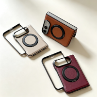 Étui rotatif à 360° pour iPhone 18 Ultra, support magnétique pliable, coque de téléphone en cuir PU, coque avant et arrière pour 18 Ultra