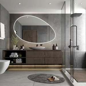 Hotel Luxury Modern Design Slate <b>Bathroom</b> Cabinet Furniture Countertop <b>Bathroom</b> Vanity <b>with</b> Sink and <b>Storage</b> Drawers - Product Image 6