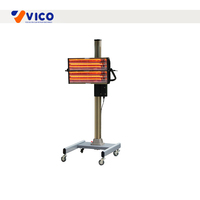 Vico Offre Spéciale 3 Tête Lampe Infrarouge Auto Dent Réparation Peinture Lampes De Cuisson VBL-3DA De Magasins D'usine
