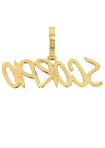 Luxury Solid Gold Moissanite Pendant <b>Necklace</b> with Timeless Hip Hop Style for Men and Women - Product Image 3