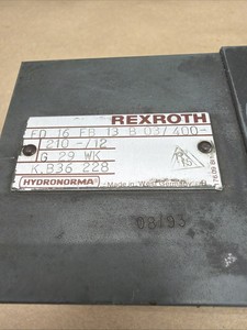 Plc Hydraulic Fd16fb13b03/400-210 Fd 16 <strong>Fb</strong> 13 B 03 / 400-210-/12 for Warranty Product - Product Image 2