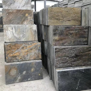 Piastrelle per Pavimenti in Ardesia Ruggine di Pietra <span class=keywords><strong>Naturale</strong></span> di Alta Qualità per Pavimentazione Design Moderno Anti-acido Resistenti all'Erosione per Hotel Uso Esterno - Product Image 2