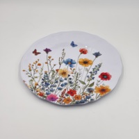 Ensemble de vaisselle en mélamine en gros - Fournisseur de vaisselle à motifs floraux et papillons pour les établissements de restauration et la vente au détail