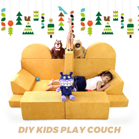 Canapé modulaire pour enfants, mobilier de jeu sûr et doux pour salle de jeux, salon, chambre d'enfant, canapé de construction créative