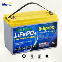 Batterie LiFePO4 Chauffante 24V 150AH Grade A 6000+ Cycles Cycle Profond RV Bluetooth Smart BMS Prise Anderson CE RoHS IP67 OEM ODM