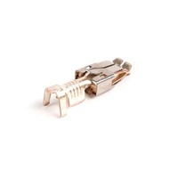 Conectores de terminales eléctricos automotrices de Cable plano de crimpado de cobre C2680 con estampado de Metal prensado personalizado ISO9001
