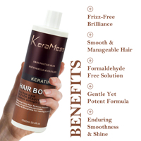 Traitement à la kératine brésilienne pour cheveux, Botox capillaire pour une réparation intense, lissage et coiffage professionnel, système de lissage par séchage à l'air chaud
