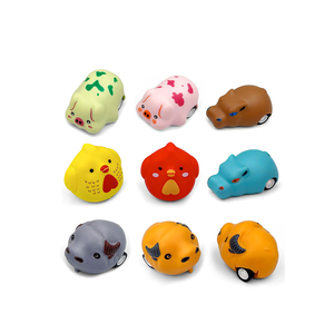 4 tipi di simpatici <span class=keywords><strong>animali</strong></span> di plastica dei cartoni animati che tirano indietro i piccoli giocattoli di plastica molto economici - Product Image 2