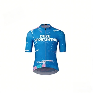 Maillot de cyclisme à manches courtes personnalisé pour la course, coupe ajustée, haute qualité, respirant, séchage rapide, maillots de vélo professionnels pour équipe - Product Image 4