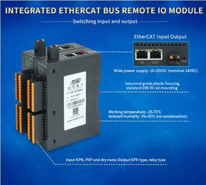 Módulo de E/S PLC Industrial LicOS GL100-TC4 con 4 Entradas de Termopar, Interfaz Analógica Modbus EtherCat Ethernet/IP, CN/GUA - Product Image 2