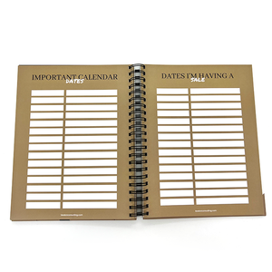 Carnet de planification personnalisé haut de gamme avec reliure spirale A5 A4, couverture rigide, journal à spirale coloré, impression OEM, pour l'école et le bureau - Product Image 5