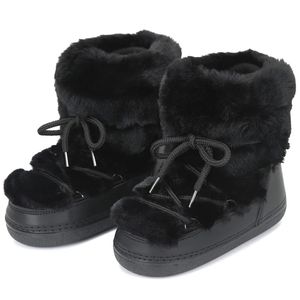 Bottes <span class=keywords><strong>de</strong></span> neige en fourrure <span class=keywords><strong>pour</strong></span> femmes hiver 2024 / Bottes <span class=keywords><strong>de</strong></span> <span class=keywords><strong>ski</strong></span> en fourrure <span class=keywords><strong>de</strong></span> lapin moelleuse / Bottes en coton chaudes imperméables à plateforme <span class=keywords><strong>pour</strong></span> femmes - Product Image 1