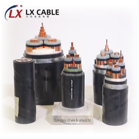 LX Kupferkern 3-adrig 50mm 70mm 120mm 185mm 240mm PVC-armiertes Industrielles Untergrund-XLPE-Stromkabel