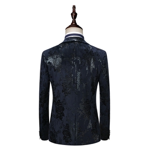 Automne/hiver nouvelle impression hommes costumes trois pièces velours costumes grande taille <span class=keywords><strong>marié</strong></span> meilleur <span class=keywords><strong>homme</strong></span> se marier <span class=keywords><strong>costume</strong></span> - Product Image 3